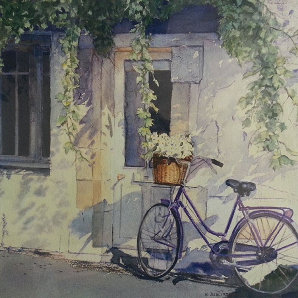 Limited Edition Print: "Bicycle" by Artist Katherine Berlin